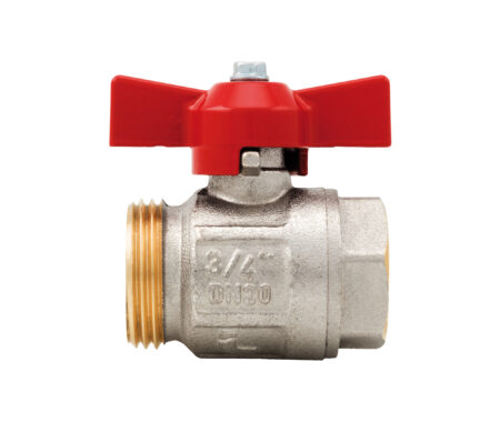Ideal ball valve without union, full flow for manifolds