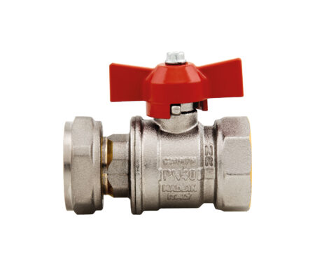 Orient ball valve with female swivel, reduced flow